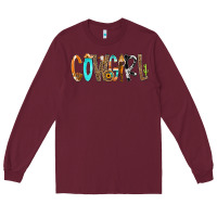 Burgundy Cowgirl Min Long Sleeve Tee - CowCowDesign