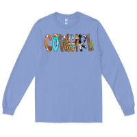 Colony Blue Cowgirl Min Long Sleeve Tee - CowCowDesign