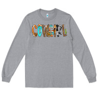 Heather Grey Cowgirl Min Long Sleeve Tee - CowCowDesign