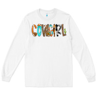 White Cowgirl Min Long Sleeve Tee - CowCowDesign