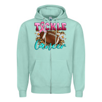 Seafoam Tackle Cancer Zipper Hoodie - Artiststas