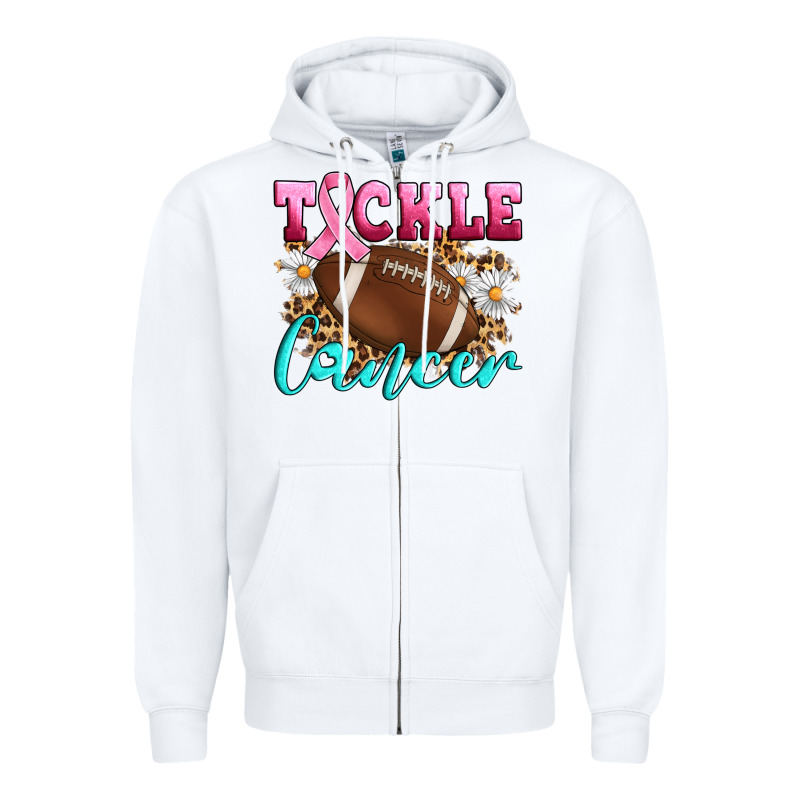 Tackle Cancer Zipper Hoodie by Artiststas | Teevron