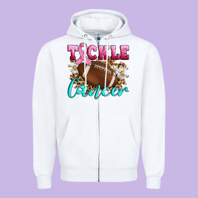 Tackle Cancer Zipper Hoodie Designed By Artiststas