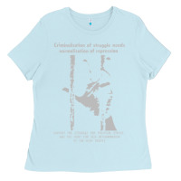 Baby Blue Criminalisation of Struggle - Sinn Fein Ladies Tee - trangStudio