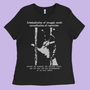 Criminalisation Of Struggle - Sinn Fein Ladies Tee Designed By Trangstudio