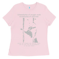 Bubblegum Pink Criminalisation of Struggle - Sinn Fein Ladies Tee - trangStudio
