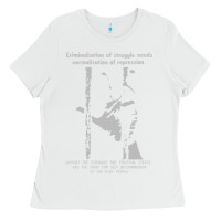 White Criminalisation of Struggle - Sinn Fein Ladies Tee - trangStudio