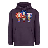 Plum usa air balloon gnomies Heavyweight Hoodie - BarkalooDesign