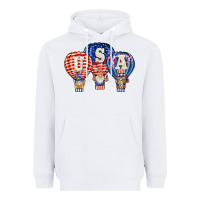 White usa air balloon gnomies Heavyweight Hoodie - BarkalooDesign