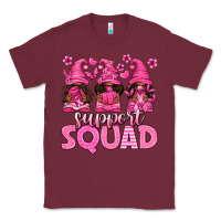 Burgundy breast cancer afro gnomies support squad Classic Tee - texasbilliewilder