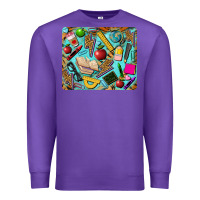 Purple teacher mousepad Premium Sweatshirt - BarkalooDesign
