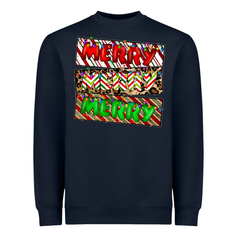 Merry Merry Merry Heavyweight Sweatshirt by CowhideDigitalArt | Teevron
