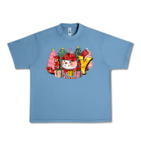 Pebble Blue joy snowman Urban Heavy Tee - CowGirlArtShop