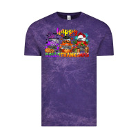 Cloud Purple happy hallothanksmas truck Vintage Tee - CowGirlArtShop