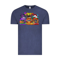 Vintage Denim happy hallothanksmas truck Vintage Tee - CowGirlArtShop