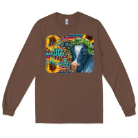 Chestnut Cow Serape Just a Little Moody Long Sleeve Tee - CowCowDesign