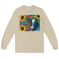 Mushroom Cow Serape Just a Little Moody Long Sleeve Tee - CowCowDesign
