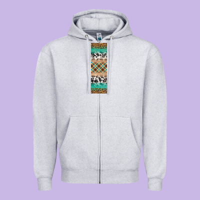Fall Pattern Zipper Hoodie Designed By Artiststas