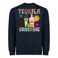 Navy Tequila Sunshine Heavyweight Sweatshirt - CowhideDigitalArt