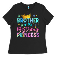Black brother of the birthday princess Ladies Tee - NancyCooperArtShop