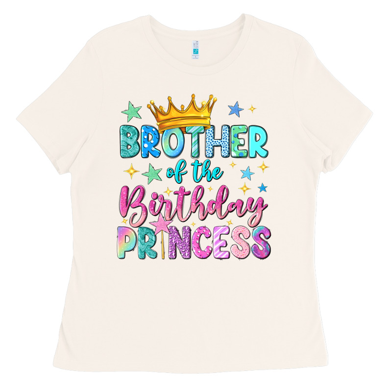 Brother Of The Birthday Princess Ladies Tee by NancyCooperArtShop | Teevron