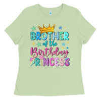 Matcha brother of the birthday princess Ladies Tee - NancyCooperArtShop