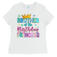 White brother of the birthday princess Ladies Tee - NancyCooperArtShop