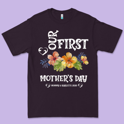 Our Fırst Mother's Day Mommy & Scarlette 2020 Premium Tee Designed By Bettercallsaul