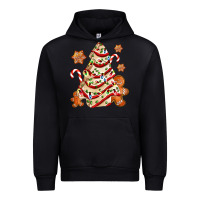 Black christmas tree cake and cookies ado Urban Hoodie - AdoDesignShop