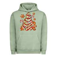 Pigment Oil Green christmas tree cake and cookies ado Urban Hoodie - AdoDesignShop
