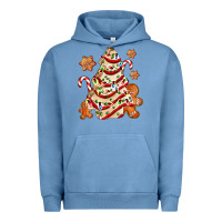 Pigment Pebble Blue christmas tree cake and cookies ado Urban Hoodie - AdoDesignShop