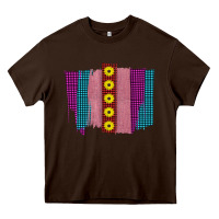 Chocolate Brown Western Farm Life Sunflower Brush Strokes Heavy Core Tee - Bettercallsaul