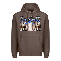 Coffee Baseball Mom Premium Hoodie - CowhideDigitalArt