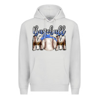 Dove Grey Baseball Mom Premium Hoodie - CowhideDigitalArt