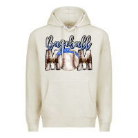 Oatmeal Heather Baseball Mom Premium Hoodie - CowhideDigitalArt