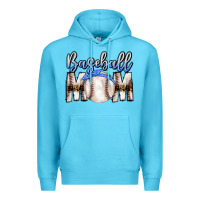 Ocean Blue Baseball Mom Premium Hoodie - CowhideDigitalArt