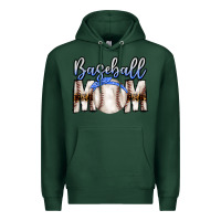 Sports Green Baseball Mom Premium Hoodie - CowhideDigitalArt