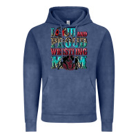 Vintage Denim Loud and proud wrestling Mom Mother's Day Vintage Hoodie - CowGirlArtShop