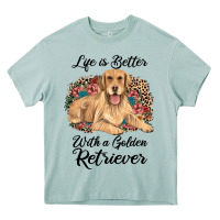 Arona life is better with a golden retriever Heavy Core Tee - JahusDesignShop