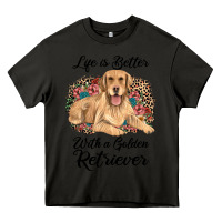 Asphalt life is better with a golden retriever Heavy Core Tee - JahusDesignShop