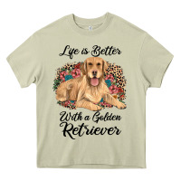 Mossy life is better with a golden retriever Heavy Core Tee - JahusDesignShop