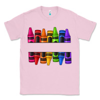 Bubblegum Pink custom name crayons Classic Tee - texasbilliewilder