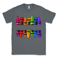 Charcoal Heather custom name crayons Classic Tee - texasbilliewilder
