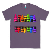 Lavender custom name crayons Classic Tee - texasbilliewilder