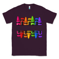Plum custom name crayons Classic Tee - texasbilliewilder