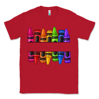 Red custom name crayons Classic Tee - texasbilliewilder