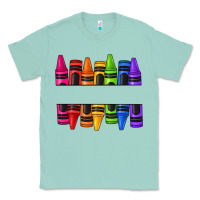 Seafoam custom name crayons Classic Tee - texasbilliewilder