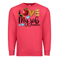 Cardinal love my job teacher life Premium Sweatshirt - BarkalooDesign
