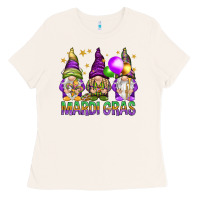 Bone Mardi Gras crew with gnomes Ladies Tee - NancyCooperArtShop
