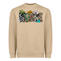 Nurse Leopard And Cowhide Heavyweight Sweatshirt | Teevron